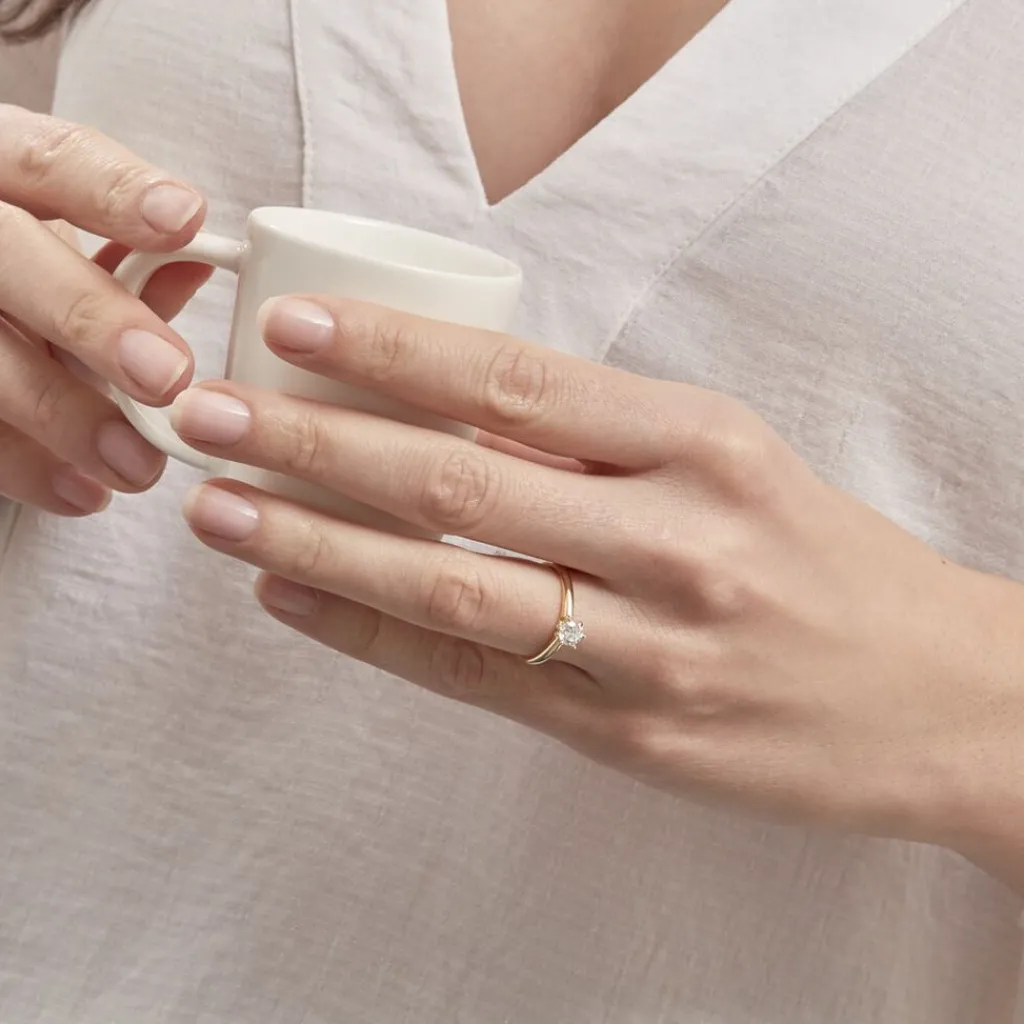 Histoire d'Or Bague Solitaire Samantha Or Jaune Diamant Outlet