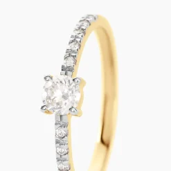 Histoire d'Or Bague Solitaire Servana De Zirconium or jaune oxyde Outlet