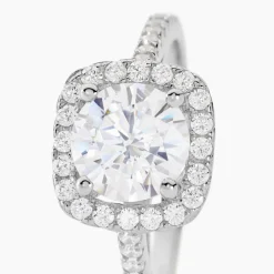 Histoire d'Or Bague Solitaire Soa Argent Blanc Oxyde De Zirconium