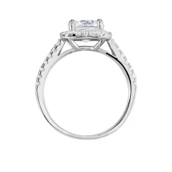 Histoire d'Or Bague Solitaire Soa Argent Blanc Oxyde De Zirconium