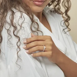 Histoire d'Or Bague Solitaire Solitea Argent Blanc Oxyde De Zirconium Discount