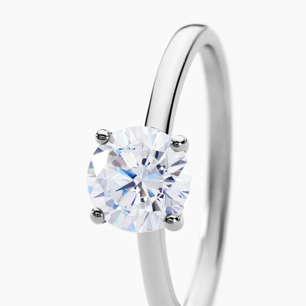 Histoire d'Or Bague Solitaire Stella Argent Blanc Oxyde De Zirconium Discount