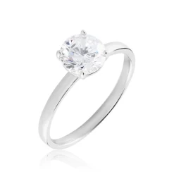 Histoire d'Or Bague Solitaire Stella Argent Blanc Oxyde De Zirconium Hot