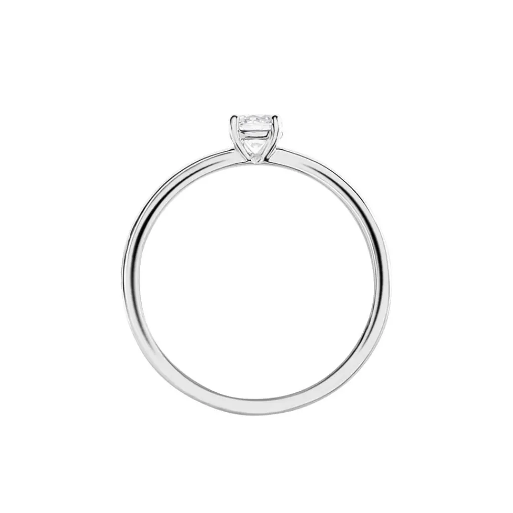 Histoire d'Or Bague Solitaire Stella Argent Blanc Oxyde De Zirconium Discount