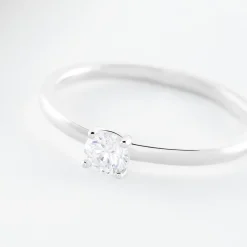 Histoire d'Or Bague Solitaire Stella Argent Blanc Oxyde De Zirconium Discount