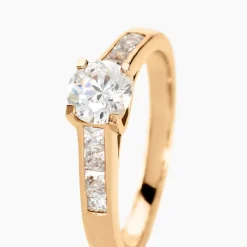 Histoire d'Or Bague Solitaire Stevie Plaqué Or Jaune Oxyde De Zirconium Outlet