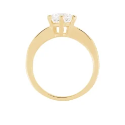 Histoire d'Or Bague Solitaire Stevie Plaqué Or Jaune Oxyde De Zirconium Outlet