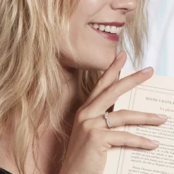 Histoire d'Or Bague Solitaire Stockholm Or Jaune Diamant Synthetique or jaune diamant synthétique blanc Hot