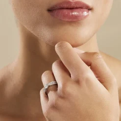 Histoire d'Or Bague Solitaire Stockholm Or Blanc Diamant Synthetique or blanc diamant synthétique blanc New