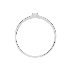 Histoire d'Or Bague Solitaire Superposition Or Blanc Diamant New