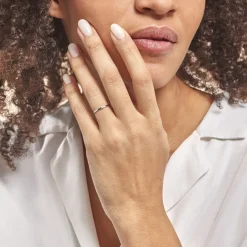 Histoire d'Or Bague Solitaire Superposition Or Blanc Diamant Discount