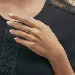 Histoire d'Or Bague Solitaire Symphonie Or Blanc Diamant Online