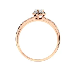 Histoire d'Or Bague Solitaire Tatiana Or Rose Diamant Clearance