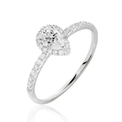 Histoire d'Or Bague Solitaire Tatiana or blanc diamant Best