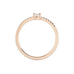 Histoire d'Or Bague Solitaire Ursi De Zirconium argent rose oxyde Outlet