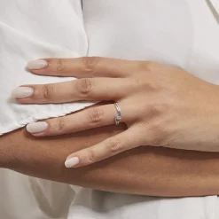 Histoire d'Or Bague Solitaire Vassilissa or blanc diamant Discount