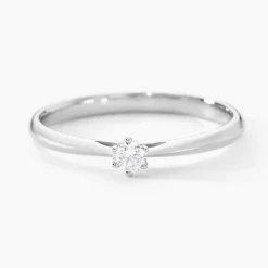Histoire d'Or Bague Solitaire Veronika Or Blanc Diamant Online