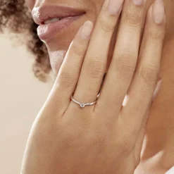 Histoire d'Or Bague Solitaire Veronika Or Blanc Diamant Online