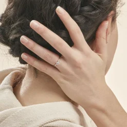 Histoire d'Or Bague Solitaire Veronika Or Blanc Diamant Discount