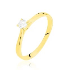 Histoire d'Or Bague Solitaire Victoria Or Jaune Diamant Clearance