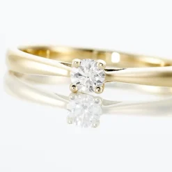 Histoire d'Or Bague Solitaire Victoria Or Jaune Diamant Online