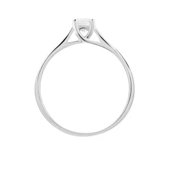 Histoire d'Or Bague Solitaire Victoria Or Blanc Diamant Outlet