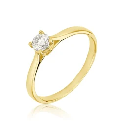 Histoire d'Or Bague Solitaire Victoria Or Jaune Diamant Outlet