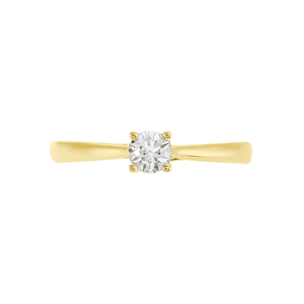 Histoire d'Or Bague Solitaire Victoria Or Jaune Diamant Outlet