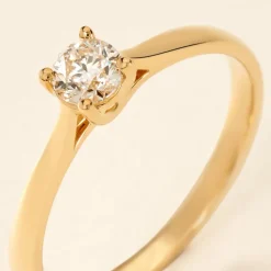 Histoire d'Or Bague Solitaire Victoria Or Jaune Diamant Outlet