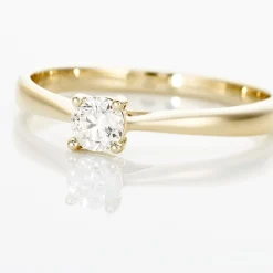 Histoire d'Or Bague Solitaire Victoria Or Jaune Diamant Outlet