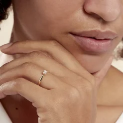 Histoire d'Or Bague Solitaire Victoria Or Jaune Diamant Outlet