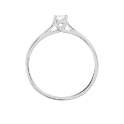 Histoire d'Or Bague Solitaire Victoria or blanc diamant Hot