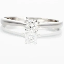 Histoire d'Or Bague Solitaire Victoria or blanc diamant Hot