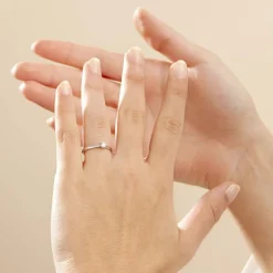 Histoire d'Or Bague Solitaire Victoria or blanc diamant Hot