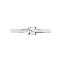 Histoire d'Or Bague Solitaire Victoria Platine Blanc Diamant Outlet