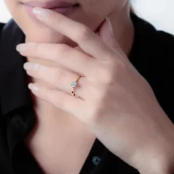 Histoire d'Or Bague Solitaire Victoria Or Jaune Diamant Hot