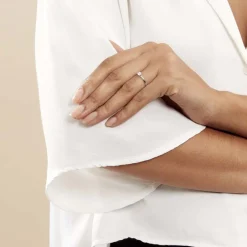 Histoire d'Or Bague Solitaire Victoria or blanc diamant Online