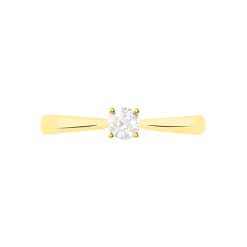 Histoire d'Or Bague Solitaire Victoria Or Jaune Diamant New