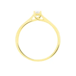 Histoire d'Or Bague Solitaire Victoria Or Jaune Diamant New