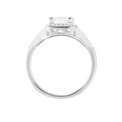 Histoire d'Or Bague Solitaire Wilona Argent Blanc Oxyde De Zirconium Hot