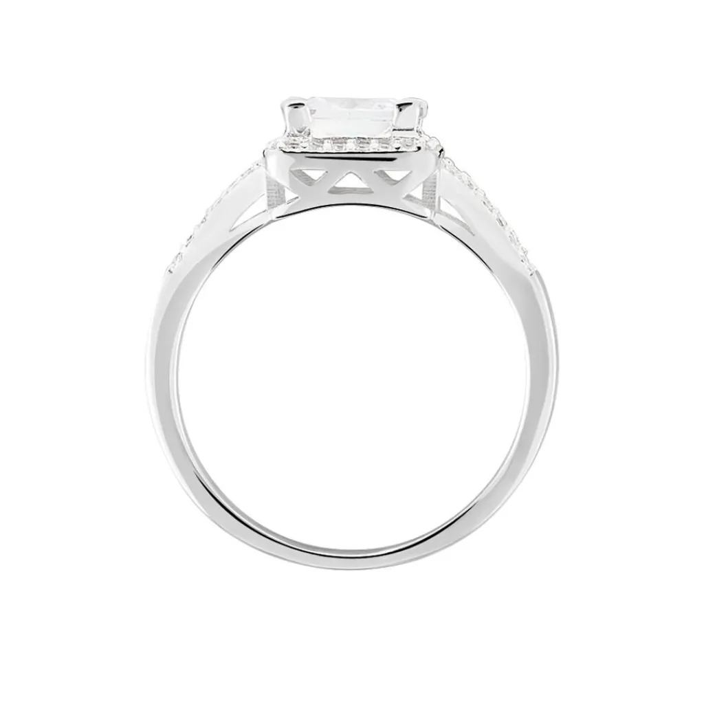 Histoire d'Or Bague Solitaire Wilona Argent Blanc Oxyde De Zirconium Hot