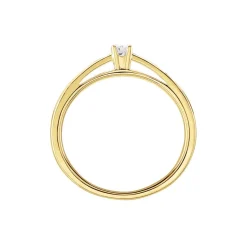 Histoire d'Or Bague Soltaire Iris or jaune diamant Outlet