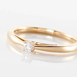 Histoire d'Or Bague Soltaire Iris or jaune diamant Outlet