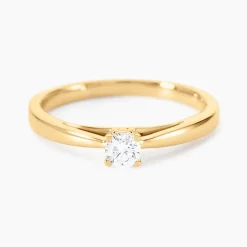 Histoire d'Or Bague Soltaire Iris or jaune diamant Discount