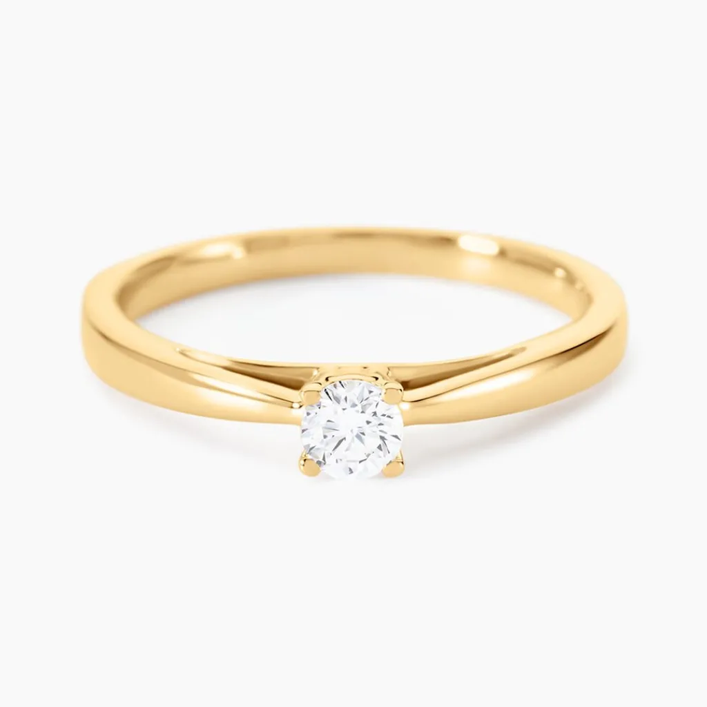 Histoire d'Or Bague Soltaire Iris or jaune diamant Discount