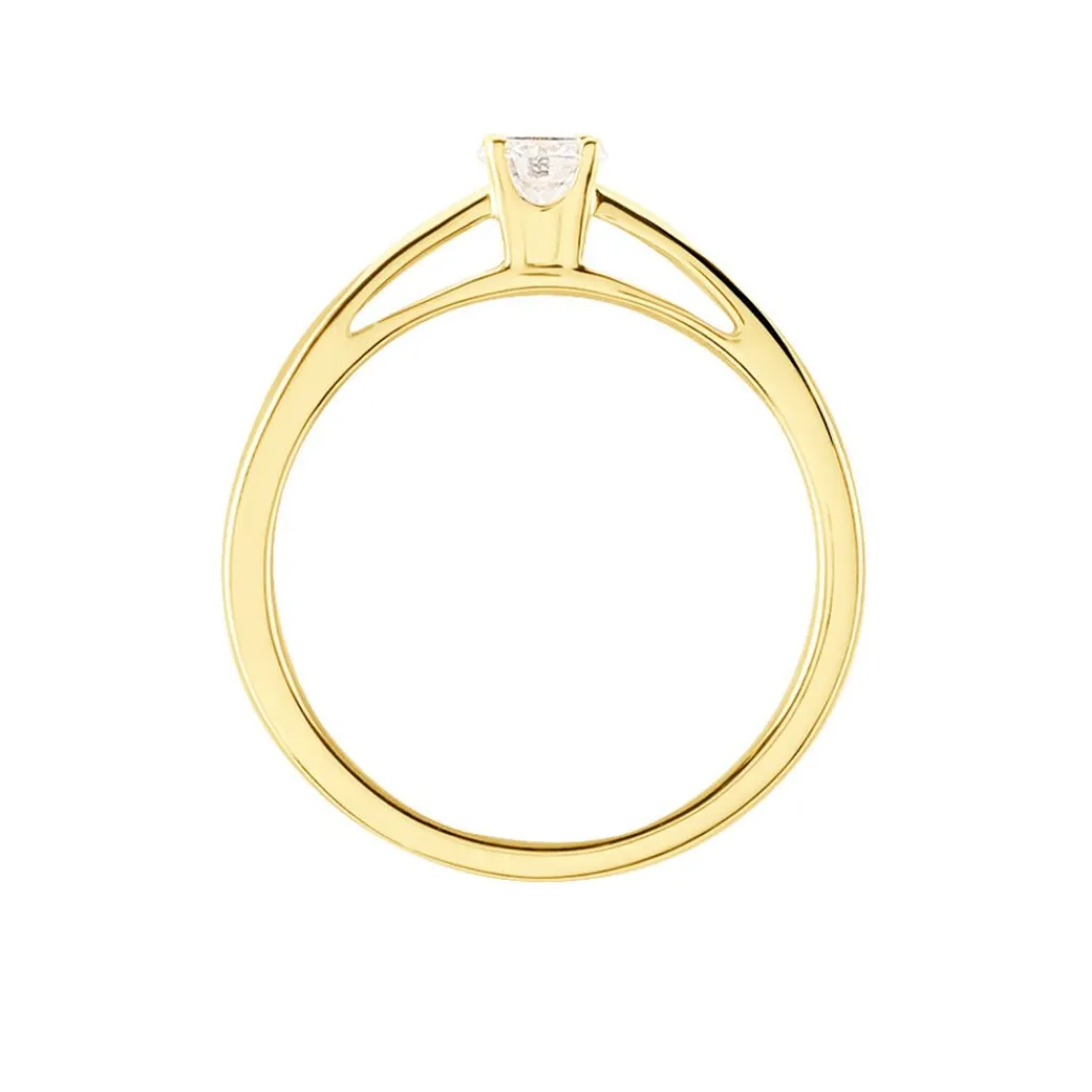 Histoire d'Or Bague Soltaire Iris or jaune diamant Discount