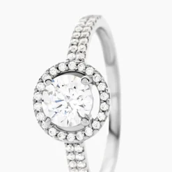 Histoire d'Or Bague Stelila Or Blanc Oxyde De Zirconium Clearance