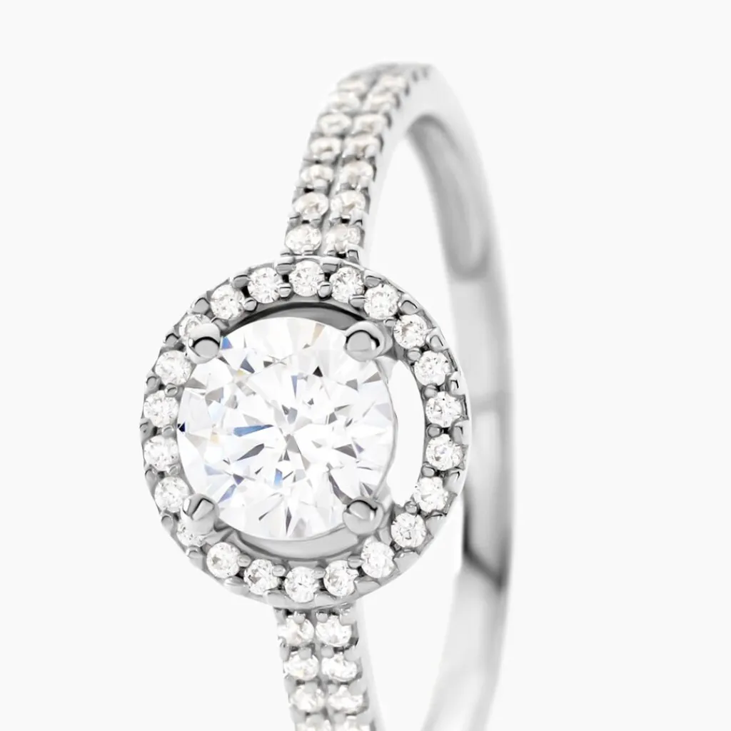 Histoire d'Or Bague Stelila Or Blanc Oxyde De Zirconium Clearance