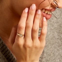 Histoire d'Or Bague Talisman Or Jaune Nacre Diamant or jaune nacre blanche Clearance