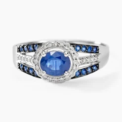 Histoire d'Or Bague Taliya Or Blanc Saphir Diamant Hot